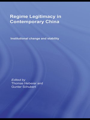 cover image of Regime Legitimacy in Contemporary China